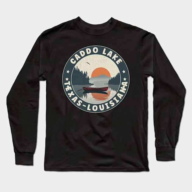 Caddo Lake Texas-Louisiana Sunset Long Sleeve T-Shirt by turtlestart